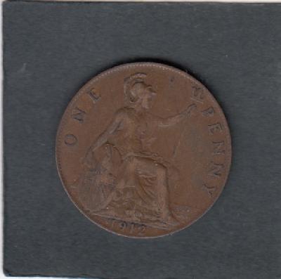 Beschrijving: 1 Penny  GEORGIUS V  